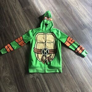 Nickelodeon Teenage Mutant Ninja Turtles Green and Orange Costume Hoodie